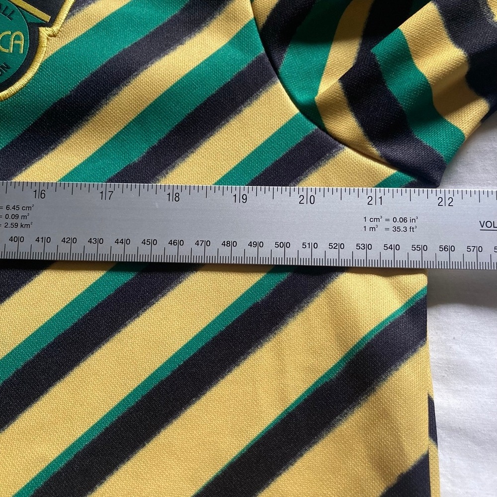 Adidas Soccer Jersey Mens Medium Jamaica National Team Football Federation Rasta - Picture 4 of 9